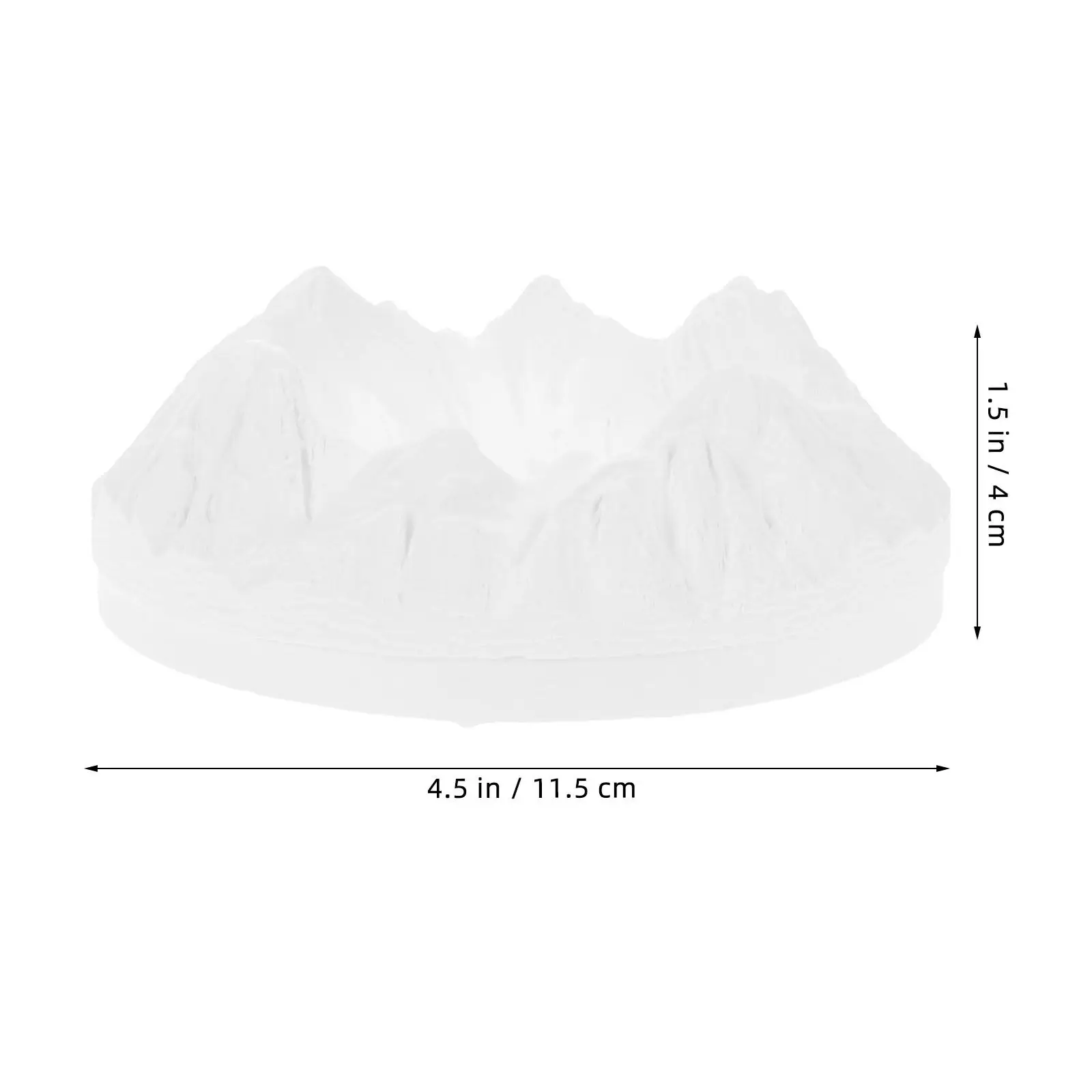 Gypsum Snow Mountain Decorative Miniature Sculpture Stylish Home Ornament Photo Prop Tabletop Artificial Snow Mountain Display