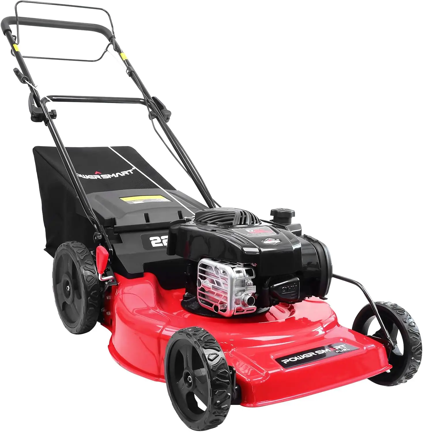 PowerSmart Self Propelled Gas Lawn Mower, 22-inch 150cc Briggs and Stratton Engine with, 3-in-1 with Bagging B8622S