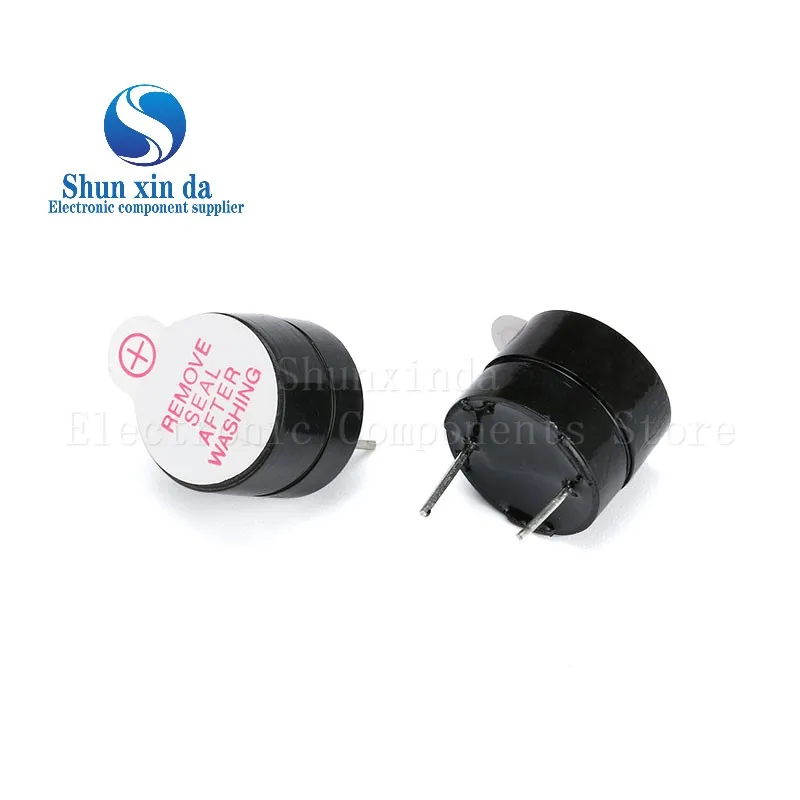 10 SZT./Lot 12095 3V 5V 12V Aktywny Brzęczyk Magnetyczny Długi Ciągły Dźwięk Sygnałowy 12*9.5mm