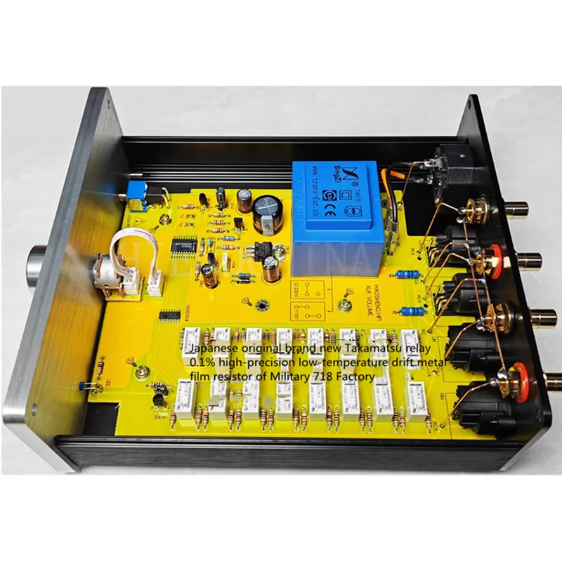 YSH-01 ขั้นสูงรีเลย์ Fader/Balance Potentiometer/Balance Pre Amplifier/Passive Pre Amp RCA ถึง XLR ลูกบิด (เลือก)