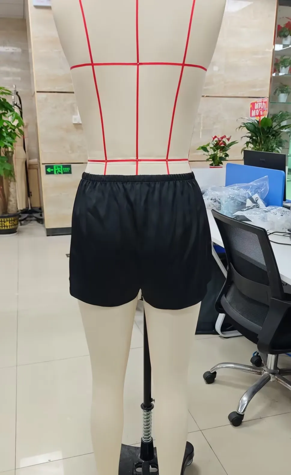 

Women's Satin Pajamas Shorts with Floral Lace Side Paneling Elastic Waist Loungewear Shorts for Women Sleepwear Bottoms Black
