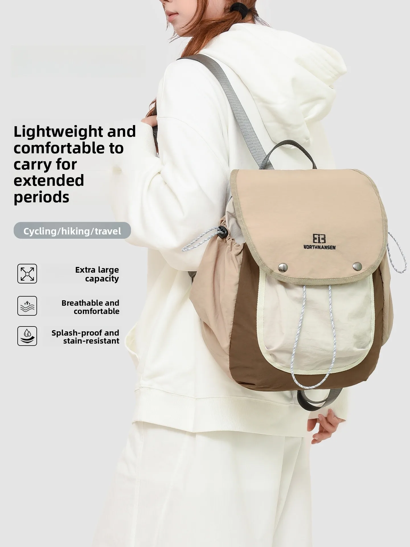 

Lightweight Outdoor Dual-oulder Bag ex Portable Hiking Mountain Climbing Bag High Aesthetic Value Bapa for Travel A...