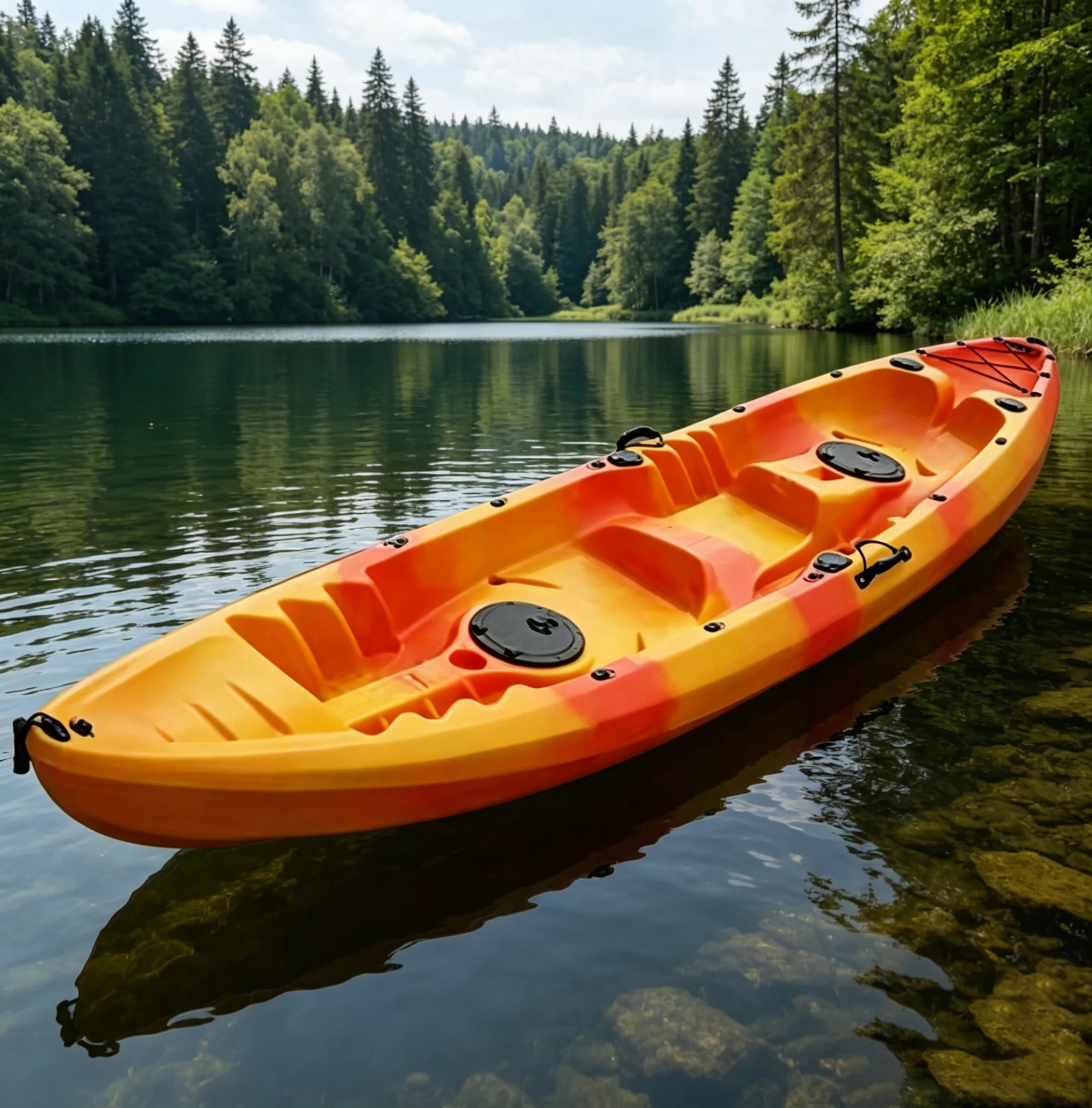 Lightweight Plastic 2 Person Sit On Top Kayak Two Seater Touring Kayak For Family Leisure