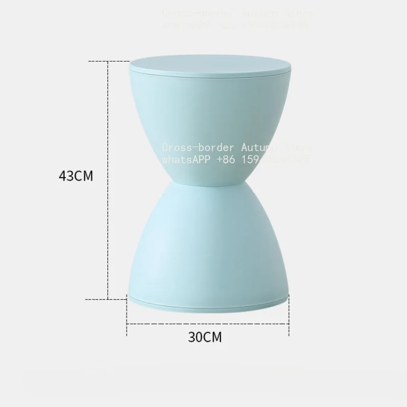 Hallway Ottoman Living Room Furniture  Minimalist Storage Pouf Footstool Shoe Changing Pouf Thickened Plastic Waiting Stool