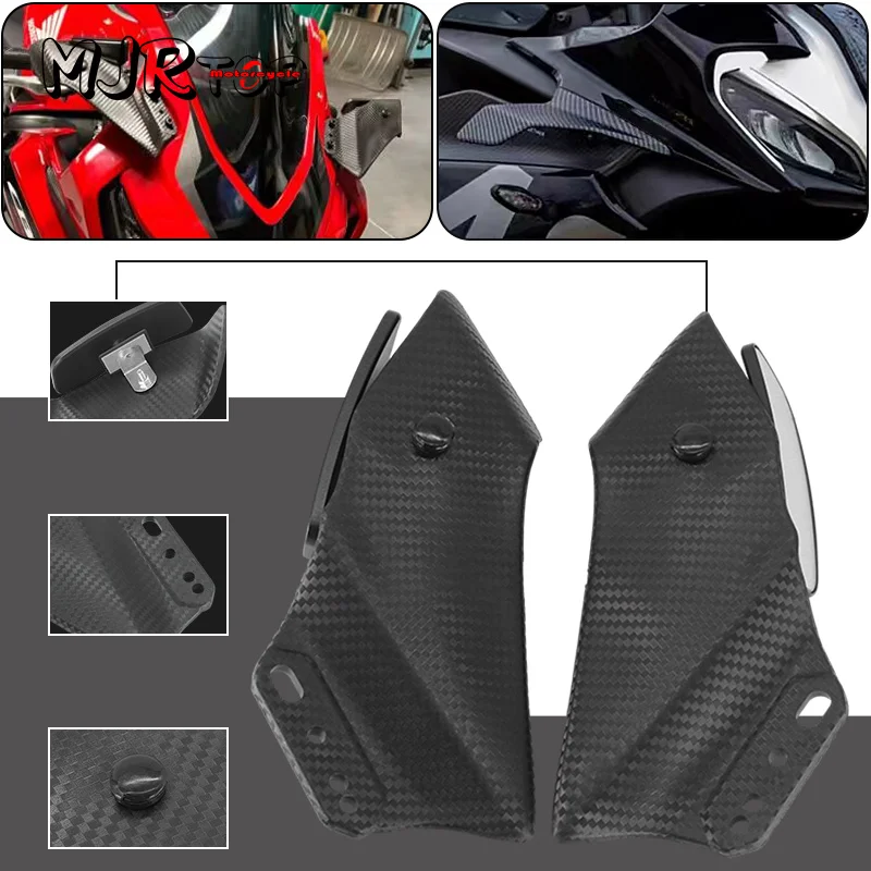 

NEW Motorcycle Carbon Adjustable Mirror Flank Spoiler Fairing For YZF-R6 R6S R1 R3 R15 R25 R125 V2 V3 Mirrors Wind Wing