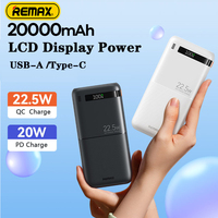 Remax Portable PowerBank 20000mAh 10000mAh PD20W QC22.5 Fast Charging External Battery Charge For iPhone Cell Phone Xiaomi Max