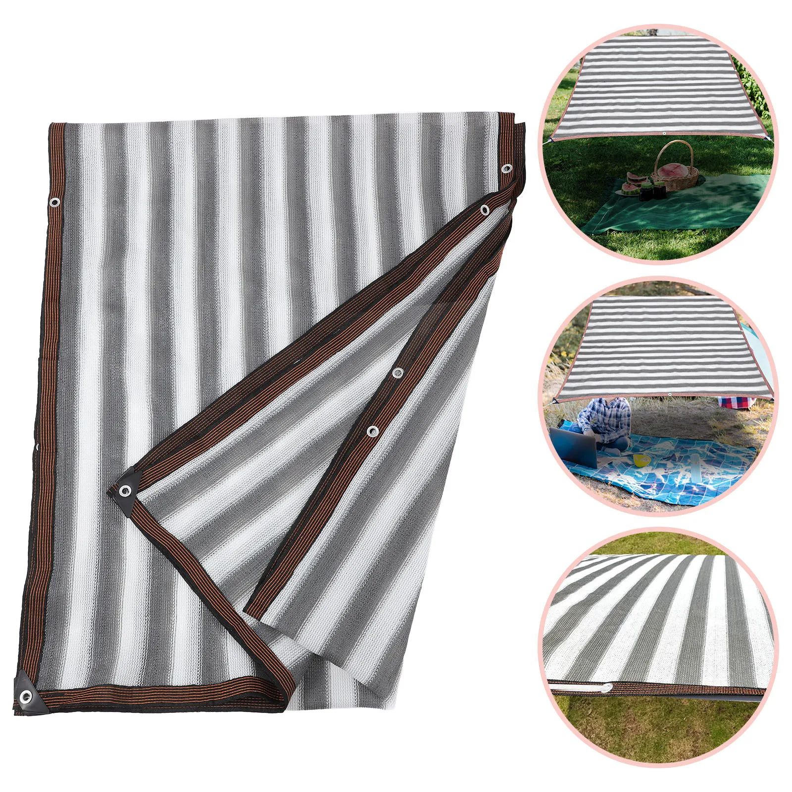 

Privacy Screen Gray Balcony Cover Mesh Shade Cloth Sunshade Protective Fence Patio Privacy Screen Outdoor Patio Garden Fence