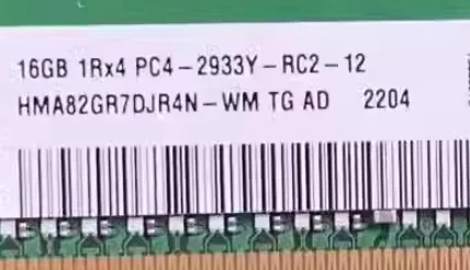 

For SK Hynix 16G 1RX4 PC4-2933Y-R Server Memory HMA82GR7DJR4N-WM