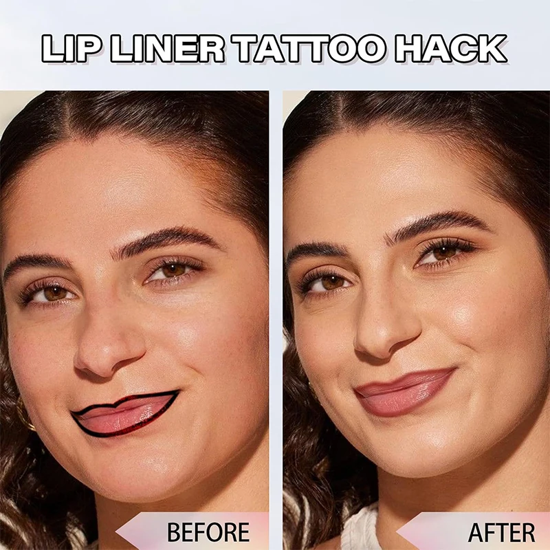 Peel-Off Lip Liner Tattoo, Outline Lip Shape, Highlight Lip Color, Wodoodporna, nie rozmazująca jakość profesjonalnego makijażu Lipliner