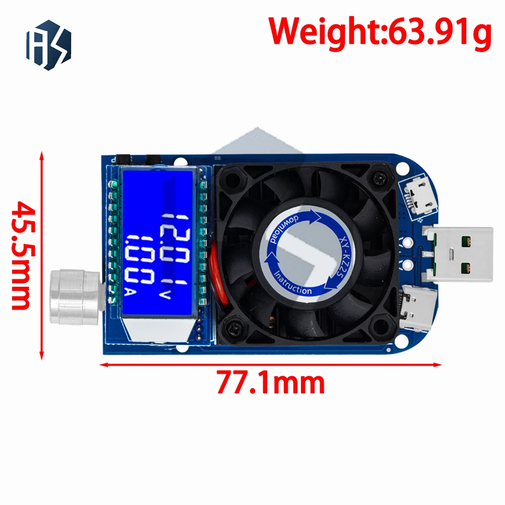 KZ25 KZ35 定電流電子負荷 USB タイプ C QC2.0/3.0 AFC FCP トリガーバッテリーテスター放電容量メーター