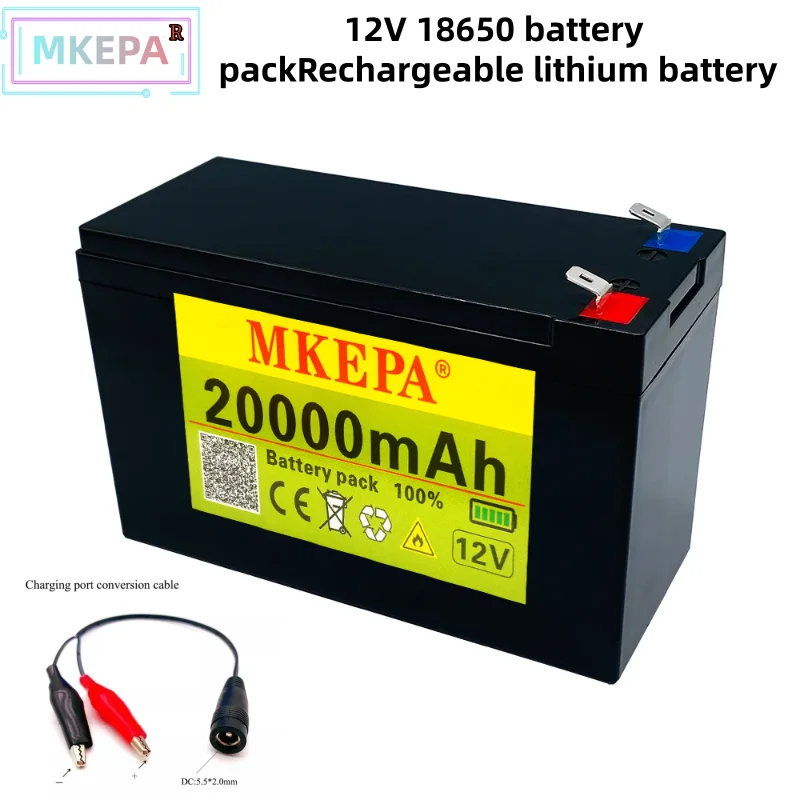 

Литиевый аккумулятор 12 В, 20 Ач, 18650, с BMS 20 А, подходит для детских игрушечных машин, электромобилей, солнечной батареи, готового к использованию