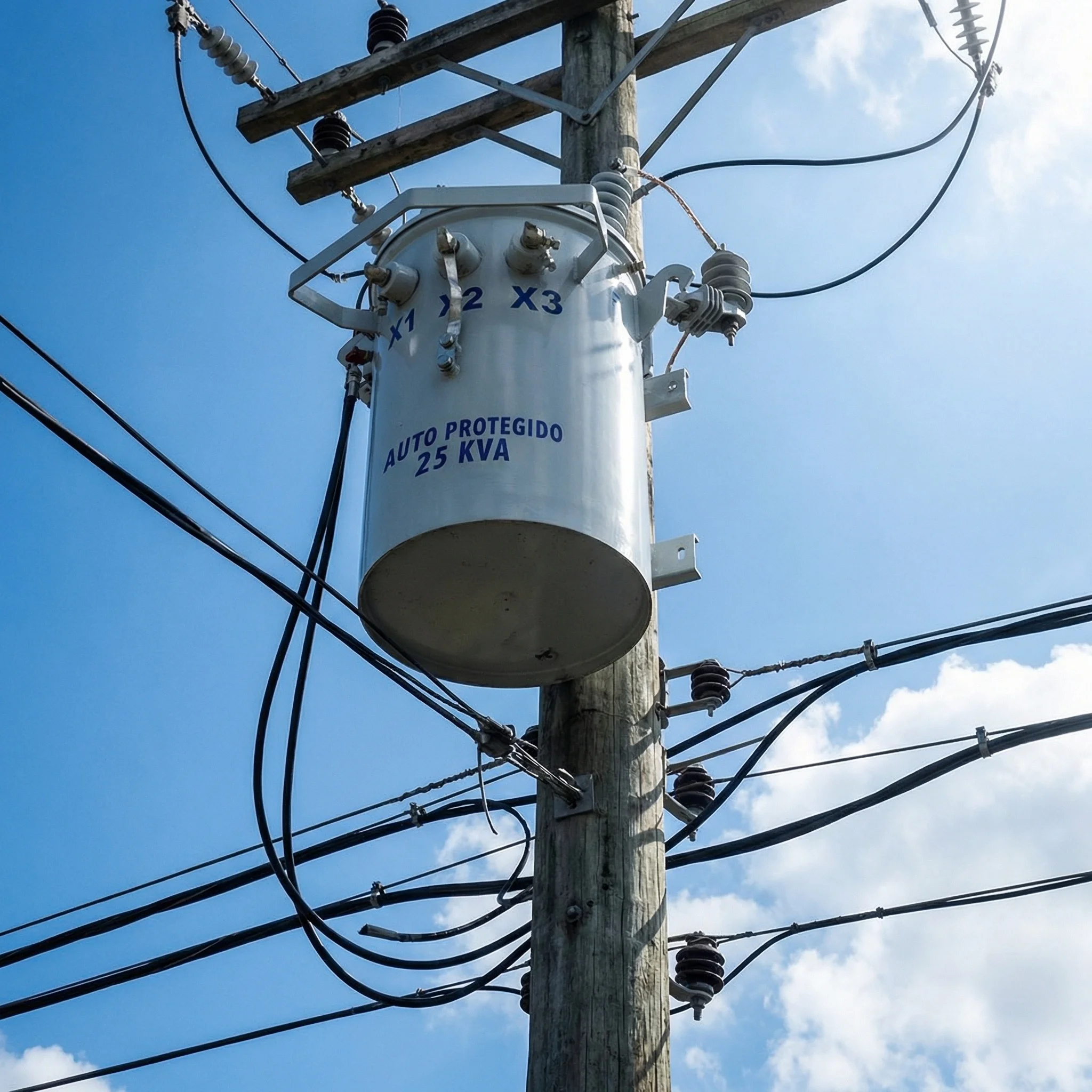 Rural Power Grid 160KVA 11KV Transformer - Weatherproof GOST Certified Three Phase Energy Efficient Pole Mounted