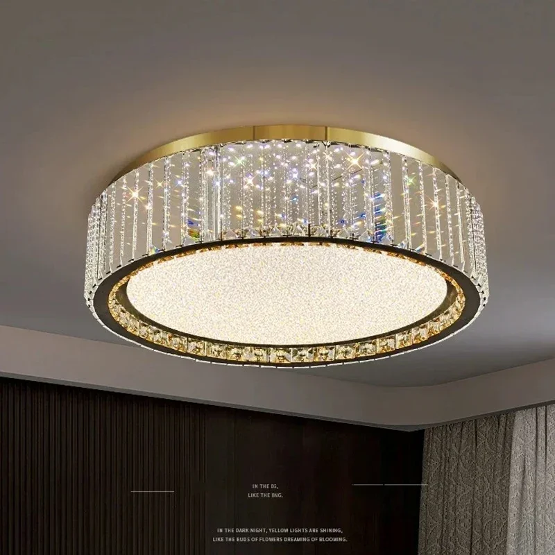 

Modern Light Luxury Babysbreath Crystal Ceiling Lamps Villa Bedroom Lights for Living Room Dining Room Kitchen Home Decoration