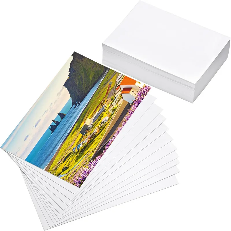 20/50/150/200Pcs Photo Paper Glossy White Premium Photo Paper For Printer Images Suitable for Flyers Calendars And Manuals