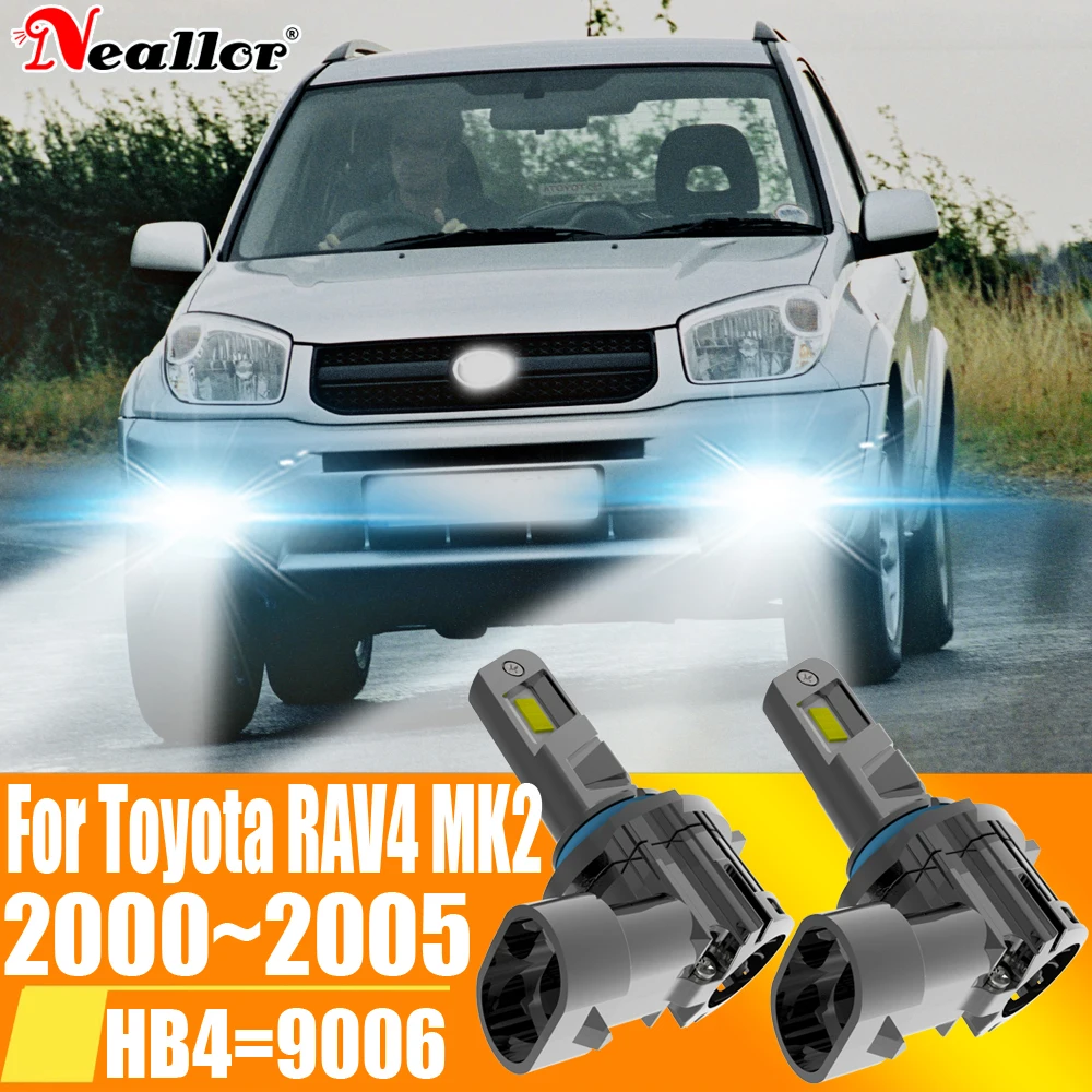 

2 шт. HB4 9006 P22d светодиодные противотуманные фары Canbu автомобильная лампа высокой мощности 6000K белая фара диодная лампа 12 В для Toyota Rav4 MK2 2001 ~ 2005