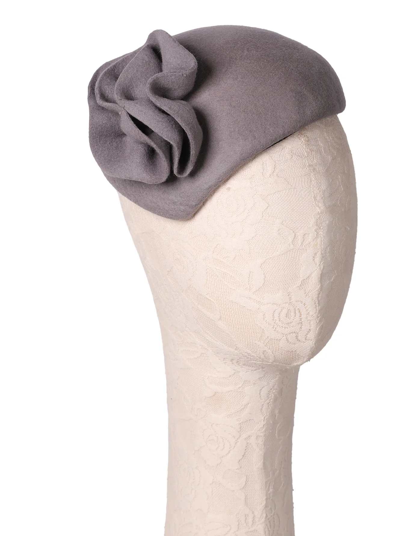 FS Wollfilz-Fascinator-Hüte für Damen und Herren, Hochzeit, elegante Teeparty, formelle Vintage-Kirchen-Pillbox-Hut mit Blumen-Derby-Kappe – Detail 22