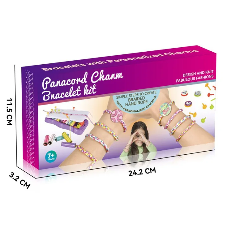 Kit per la creazione di braccialetti dell'amicizia per ragazze artigianato per ragazze creazione di braccialetti con corde regali artigianali per 6-12 anni Idea regalo di compleanno