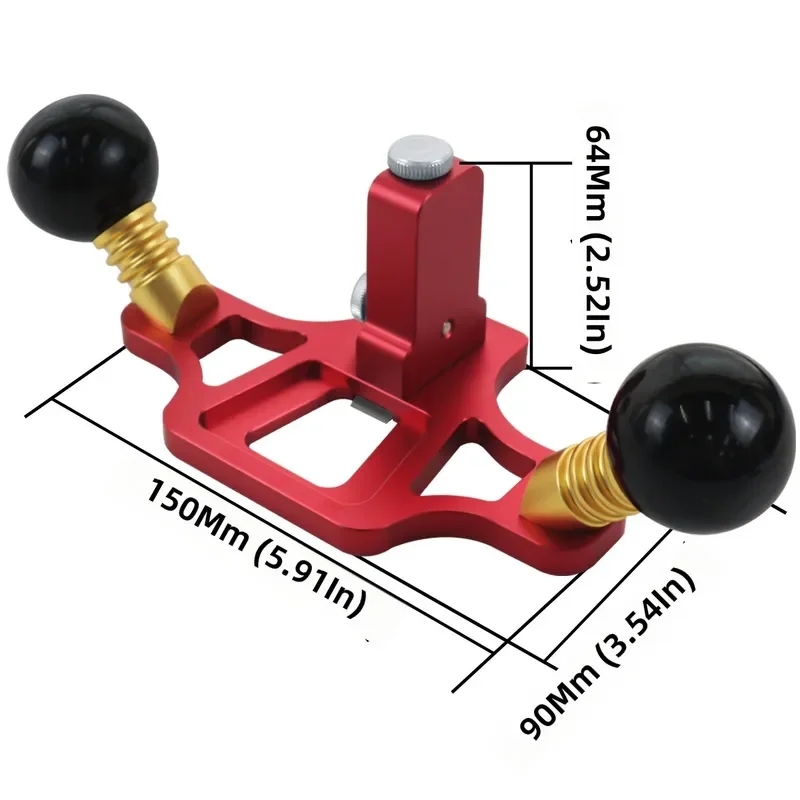 Adjustable Aluminum Alloy Woodworking Bottom Planer Single Line Wire Right Angle Manual Slotted Plane for Carpentry DIY Tools