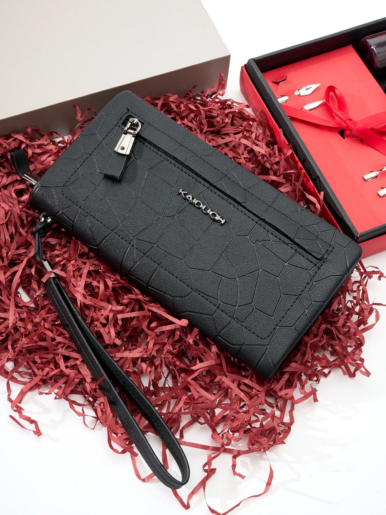 

Мужской стильный клатч на длинной молнии — качество премиум-класса, несколько отделений для карт, шикарный держатель для мобильного телефона, повседневная сумка большой вместимости