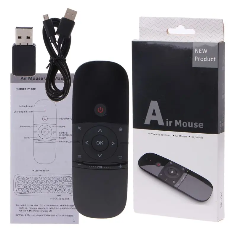 W1 . Air Mouse Wireless Keyboard 6-Axis Motion   Learning Remote Contr