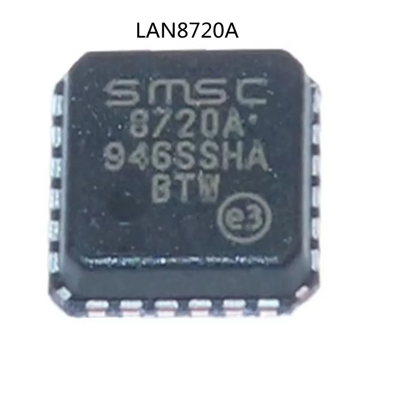 10pcs/lot 100% Original LAN8720A-TR LAN8720A-CP-TR LAN8720A QFN-24 LAN8720A-CP LAN8720 8720A In Stock