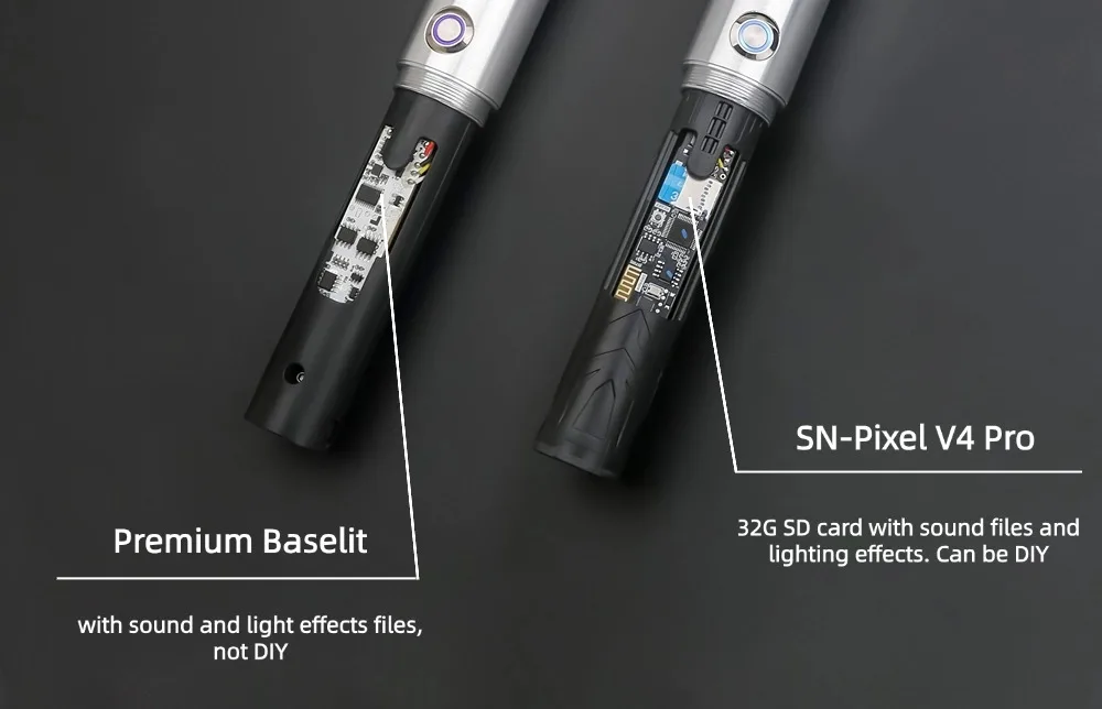 TXQSABER NEO PIXEL Lightsaber RGB Smooth Swing Combat Heavy Dueling Jedi Saber Sword Blaster Luminous Toy Cosplay