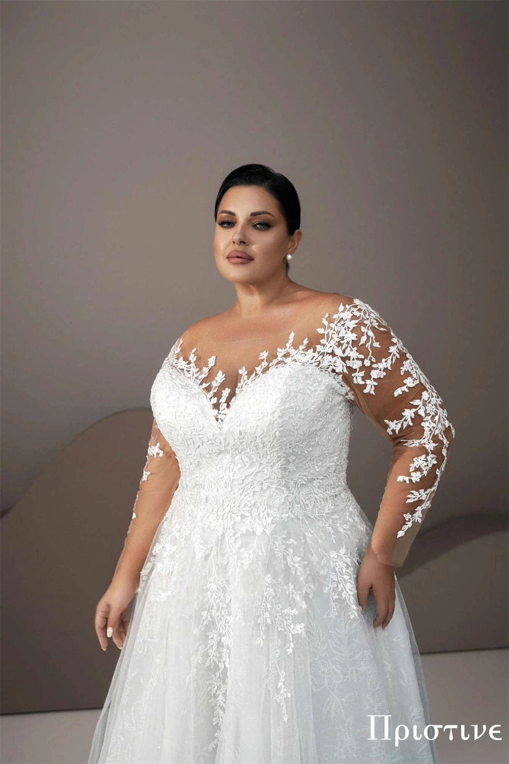 Vestido de novia exquisito de Organza blanca elegante de talla grande personalizado vestidos de novia apliques de lujo fiesta nupcial de alta calidad