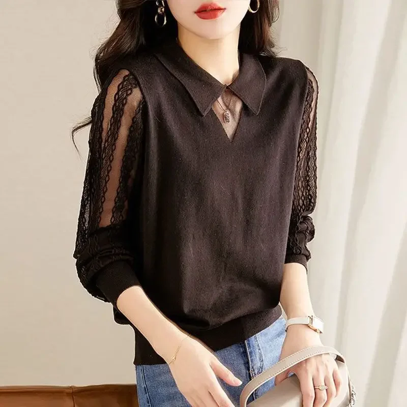 Autumn Cropped Dark Coquette Women's Knit Sweater Short Ladies Pullovers Aesthetic Outerwears Clothing Sales Casual Attractive