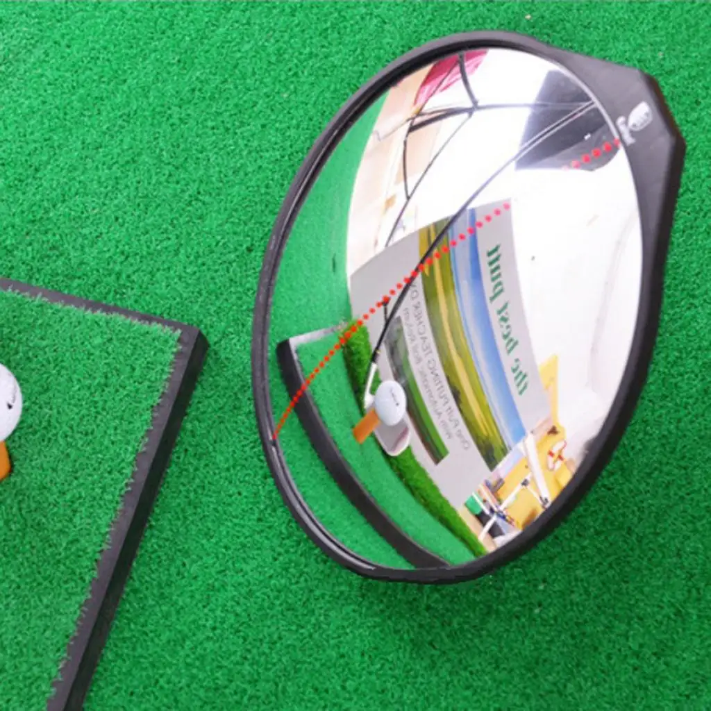 11 Inches Diameter Golf Convex Mirror for Swing Trainer Golf Putting Practice Golfer Gift