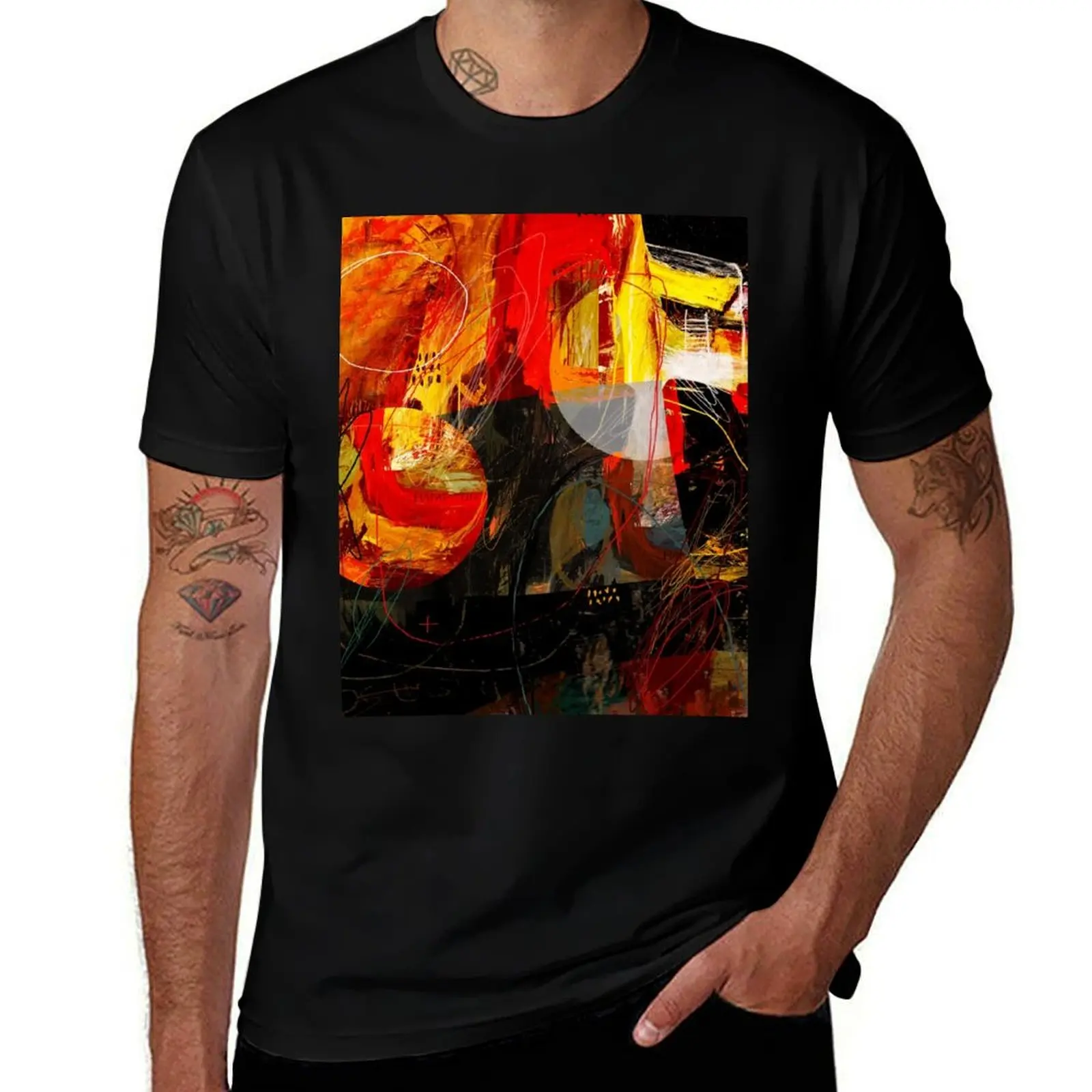 

Abstract 2 T-Shirt t shirts for man graphic vintage funny t shirts man