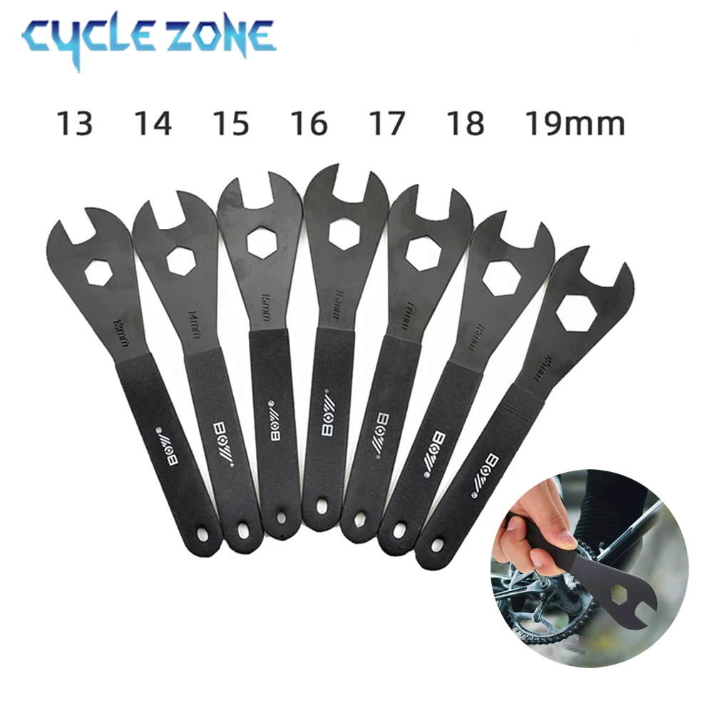 13/14/15/16/17/18/19mm Carbon Steel Bicycle Spanner Bicycle Repair Removal Wrench Repair Wrench Cycling Repair Tool Accessories