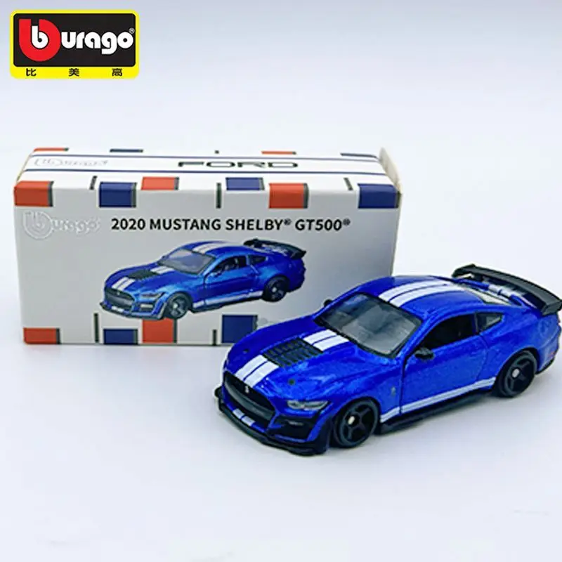

Модель автомобиля Bbrago Mustang GT500, высококачественная литая игрушка из сплава для детской коллекции