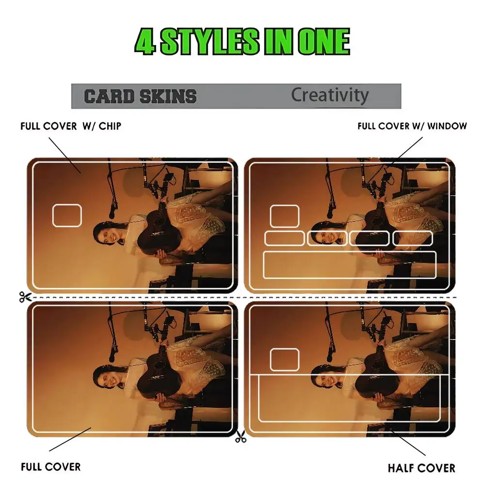 Lizzy M-Mcalpine Card Skin Sticker Fanart Card 54x85mm Custom Pattern Chip Cutout Full Wrap Half Cover Design