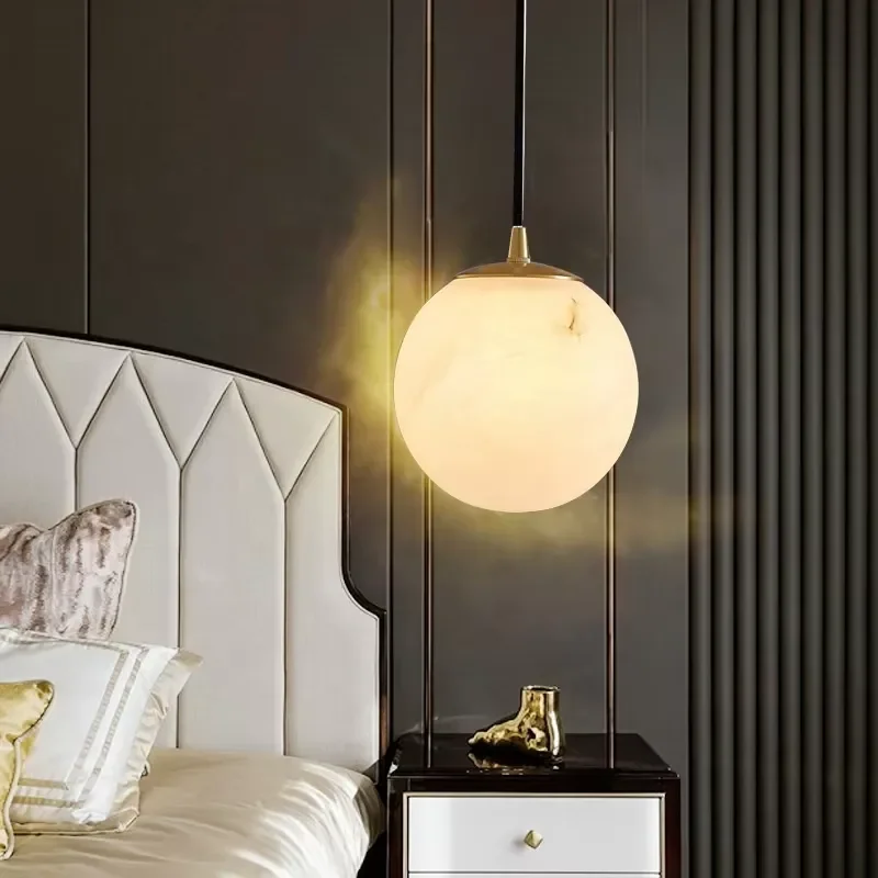 All Copper Chinese Gold LED Three Color Adjustable Height 2m Bedroom Bar Chandelier