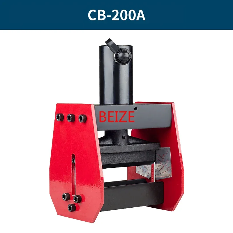 أداة ثني النحاس BEIZE CB-200A Hydrauilc Busbar لقطر 12 مم كحد أقصى من الورقة، تنطبق على ورقة AL/ Cu