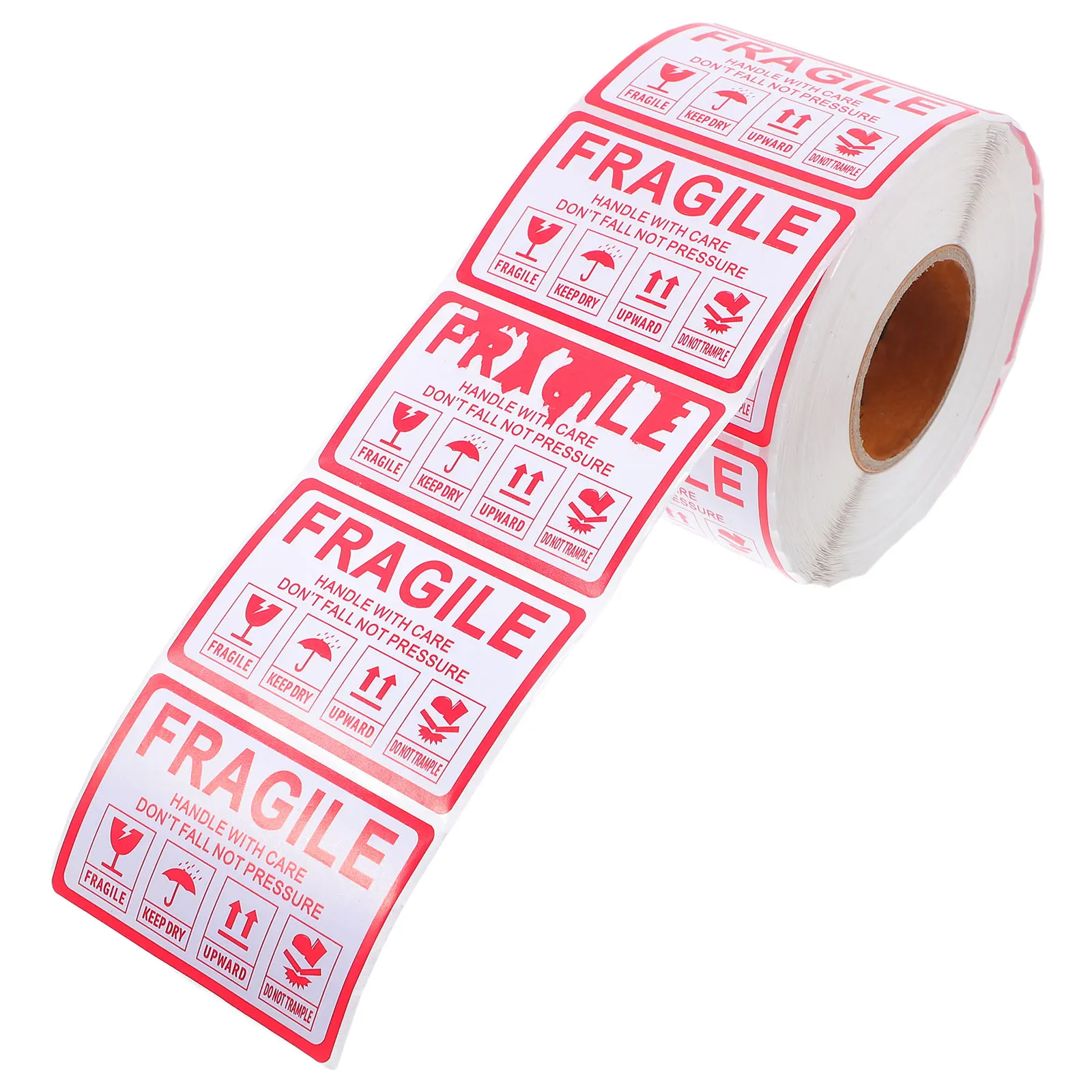 1000 قطعة تحذير هش ملصقات الشحن مقبض الرعاية لاصق التعبئة ملصقات للأعمال الصغيرة تتحرك صناديق التعبئة تسميات