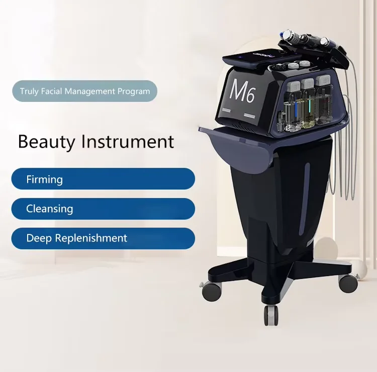 M6 آلة تقشير الجلد المائية آلة العناية بالوجه تبييض البشرة تنظيف الوجه آلة إزالة التجاعيد