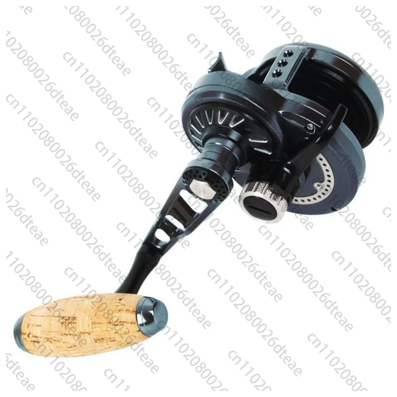 Hand  Reel 1 Gear Ratio 9+2BB Saltwater Aluminum Alloy Metal Slow Pitch Jigging Drum Reel Saltwater Fi