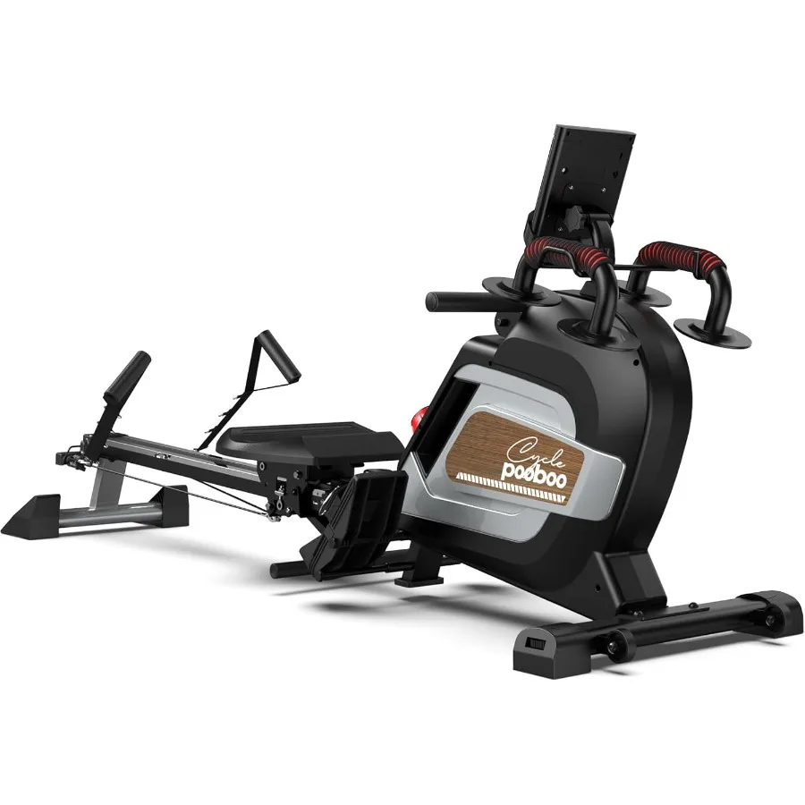 آلة التجديف المغناطيسية بسعة وزن 360 رطل، أسطوانة قابلة للطي مع ممارسة القوة المختلطة، حامل لوحي ومريح