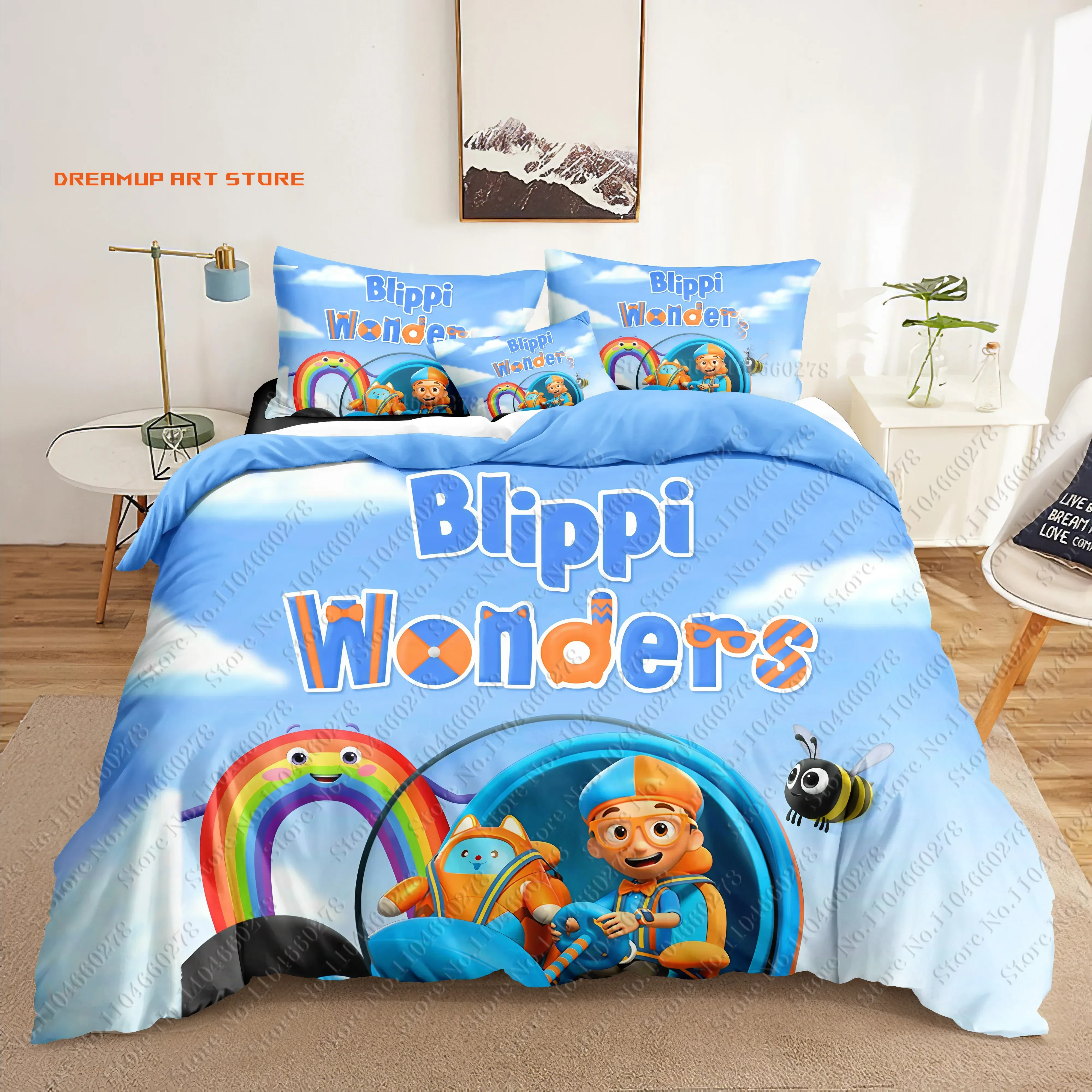 2026 Blipi Wonders 3D Bedding Sets Print Duvet Cover Adults/ Children Bed Comforter Birthday Gift Dropshipping
