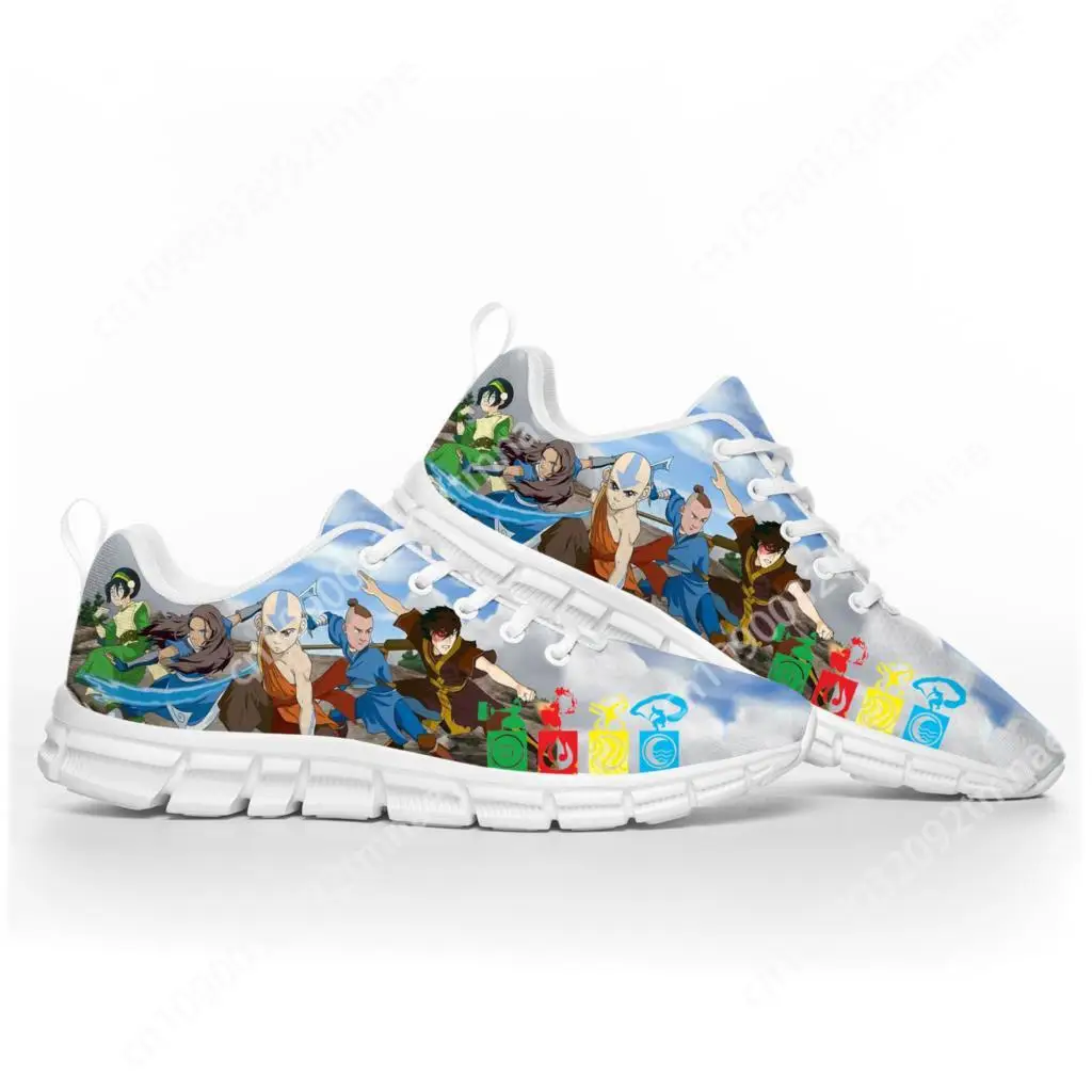 Avatar De Laatste Airbender Sportschoenen Heren Dames Tiener Kinderen Sneakers Custom Hoge Kwaliteit Sneaker Paar Witte Schoen