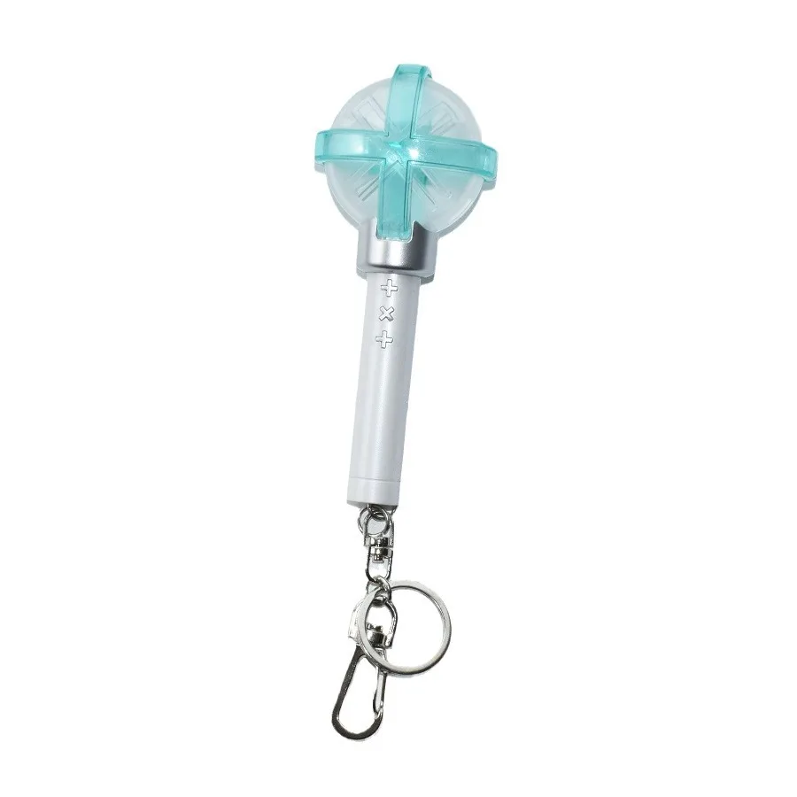 Kpop Mini Light Stick Soobin YEONJUN BEOMGYU TAEHYUN Plastic Keyrings Shiny Lights Keychains with Batteries Gifts Free Shipping