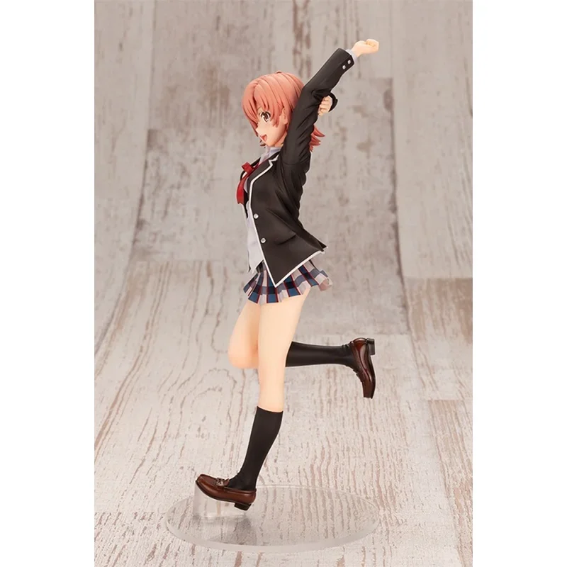 Figura de anime original yuigahama yui uniformes figuras de ação modelo colecionável ornamentos pvc bonecas fofas brinquedos presentes para crianças