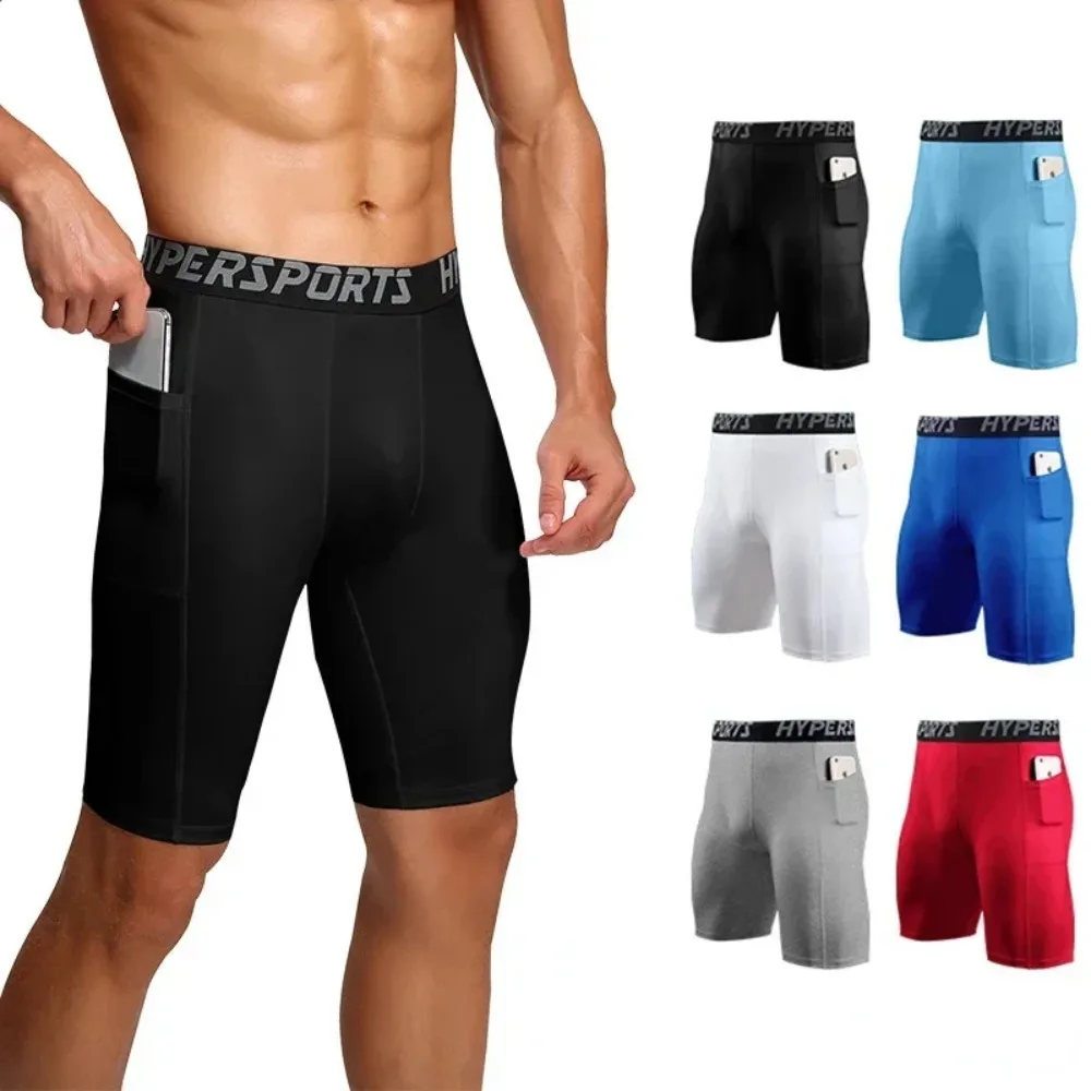 2025 Compression Shorts Men Summer Sportswear Training Tights Gym Fitness Leggings Short Pants Sport Bottoms Running Shorts Men