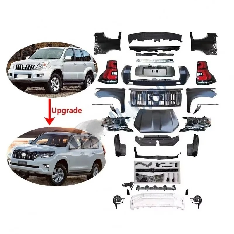 

Car Accessories Facelift Bumper Modified Bodykit Upgrade Kit for Land Cruiser Prado LC120 2003-2009 Upgrade to LC150 2018custom