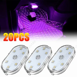 1-20PCS Skateboard Lights Longboard Fluorescent LED Flash Night Glowing USB Rechargable Scooter Board Underglow Lamp Decors