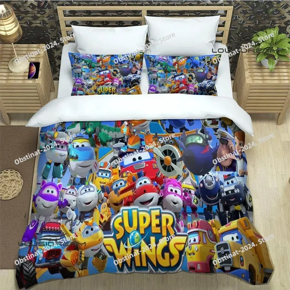 Cute cartoon super wings Bedding Sets exquisite supplies set duvet cover bed comforter set bedding set luxury birthday gift