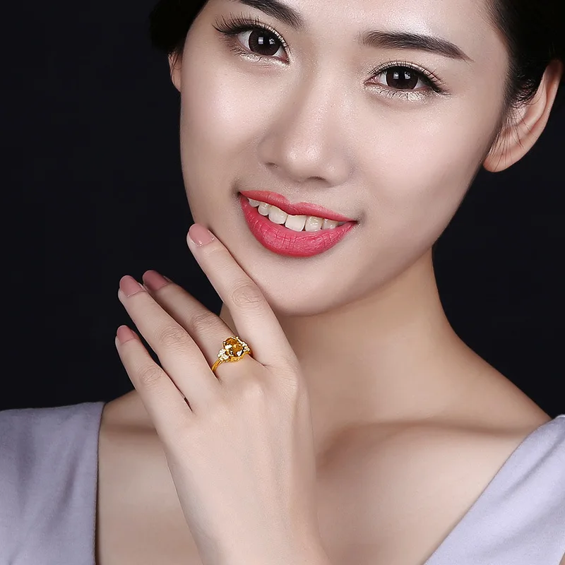18K gold adjustable butterfly knot zirconia ring - women's style - party jewelry - anniversary jewelry