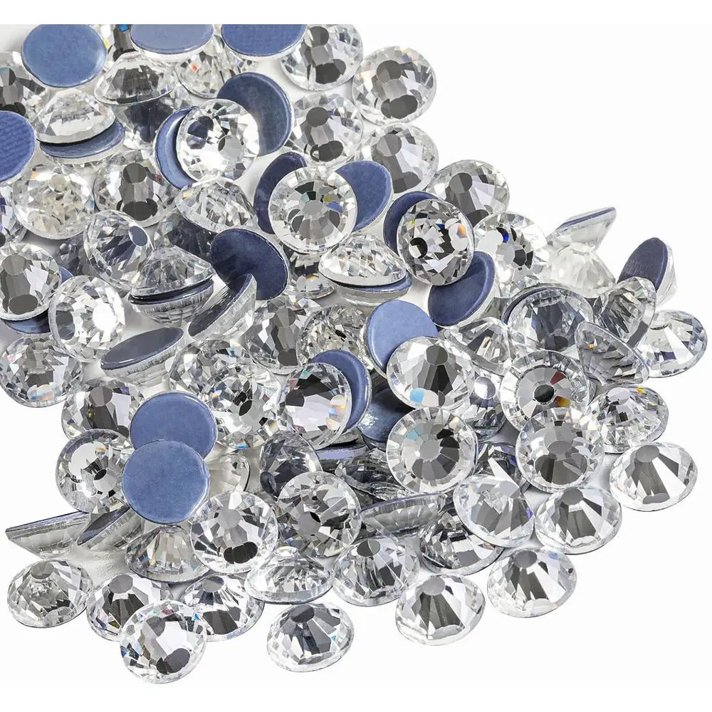 Hotix Rhinestones, 2880pcs Kristal Rhinestones untuk Dekorasi Pakaian DIY, Kristal, SS10, 2.7-2.9mm
