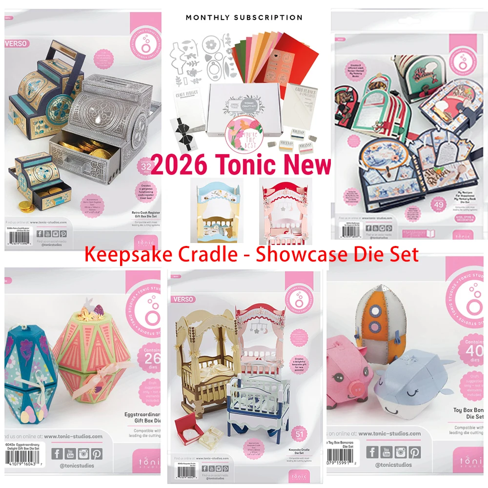 

Keepsake Cradle - Showcase Gift Box Metal Cutting Dies for Diy Scrapbooking Paper Diary Decoration Manual Handmade for Embossing